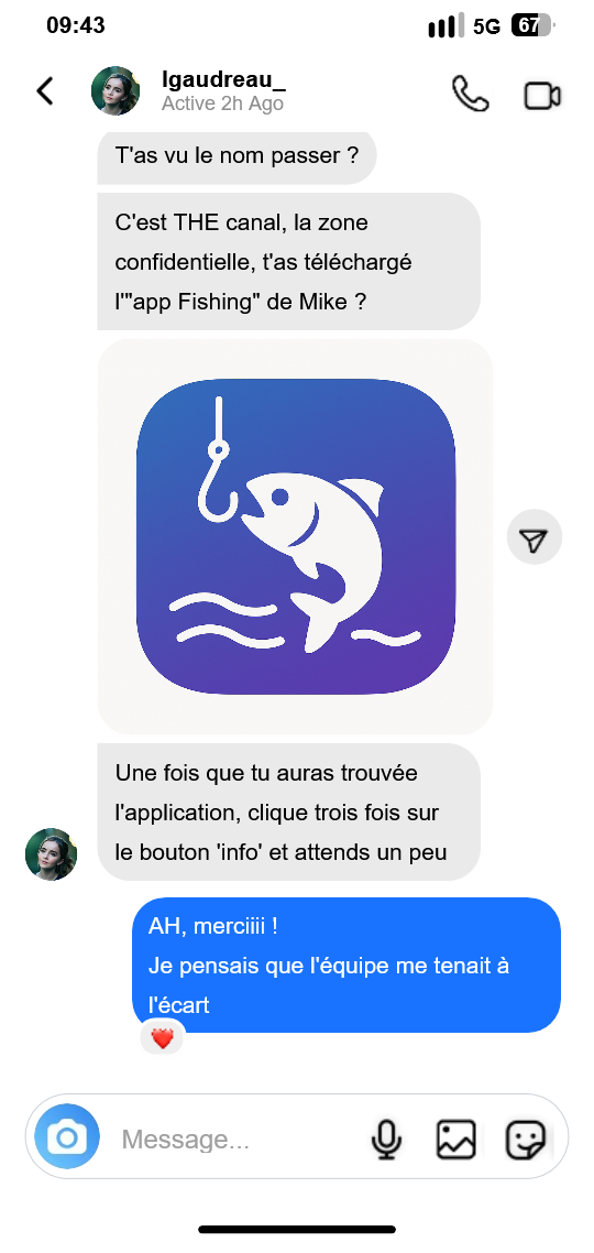 Conversation App Fishing